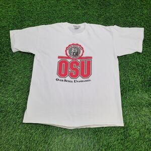 Vintage 90s Funny Naughty Shirt L/XL 23x28 White Humor USA